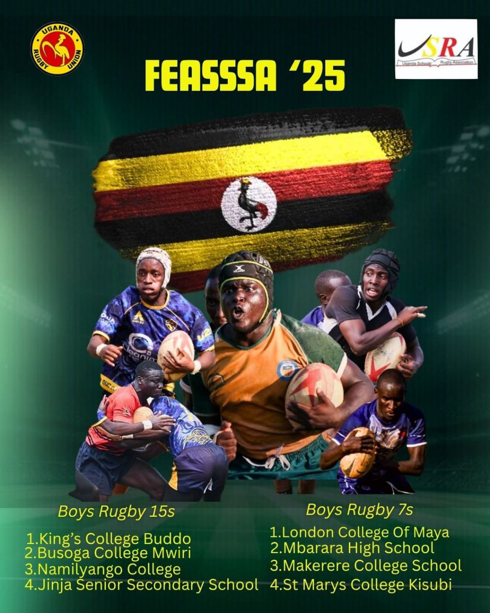 Wishing the very best to all the schools traveling to Kakamega for the FEASSA games 2025

 🗓️ 12th -23th AUG
         Go make 🇺🇬 proud.

#FEASSAGAMES2025