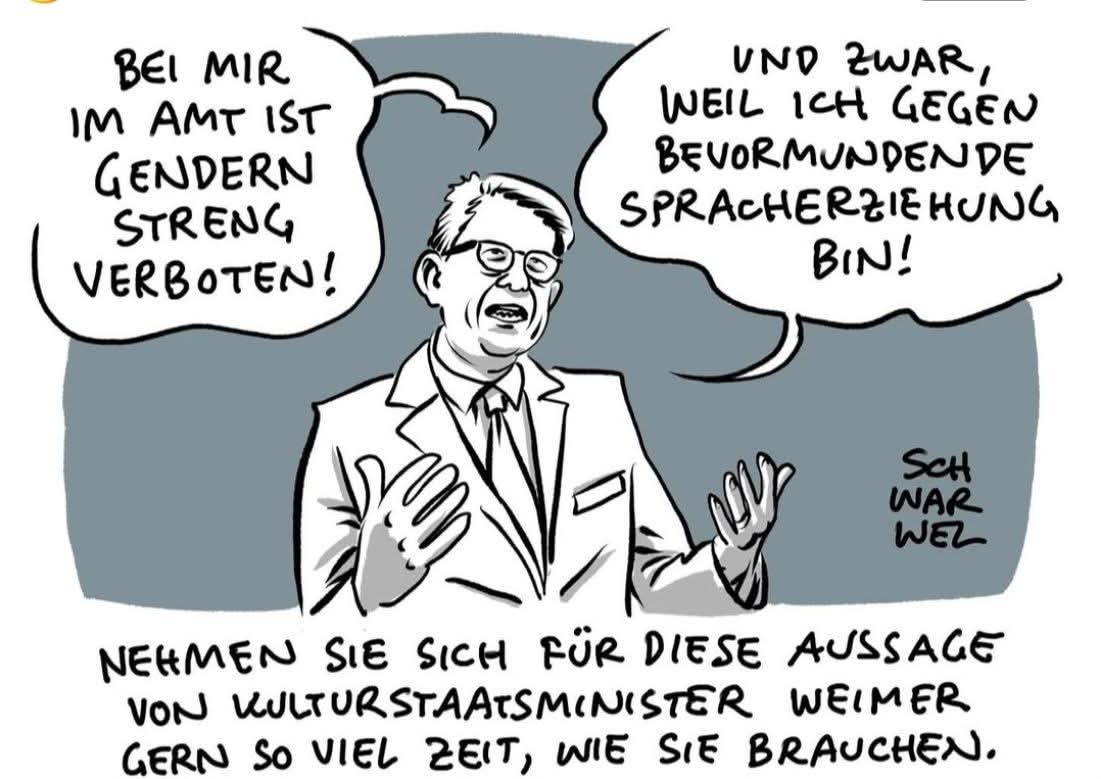 Geht es euch ähnlich wie mir 🤔 mein pubertierende inneres Kind geht auf die Barrikaden, wenn mir Sprachwendungen verboten werden. 
Ja, ich bin für das Gendern, auch wenn ich selbst es kaum benutze, nun fühle ich mich dazu gedrängt 
Reden wir miteinander, wertfrei &amp; auf Augenhöhe