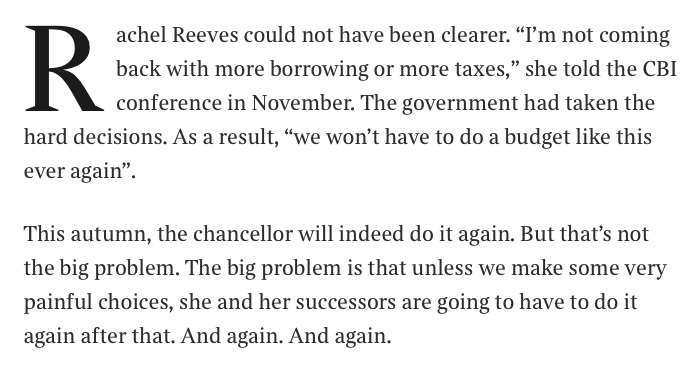 Robert Colvile (@rcolvile) on Twitter photo The problem isn’t that the Chancellor is going to raise taxes. It’s that unless something drastic changes, she and her successors are going to have to do it again, and again, and again. Me for <a href="/thetimes/">The Times and The Sunday Times</a> - thread follows (1/?) The problem isn’t that the Chancellor is going to raise taxes. It’s that unless something drastic changes, she and her successors are going to have to do it again, and again, and again. Me for <a href="/thetimes/">The Times and The Sunday Times</a> - thread follows (1/?)