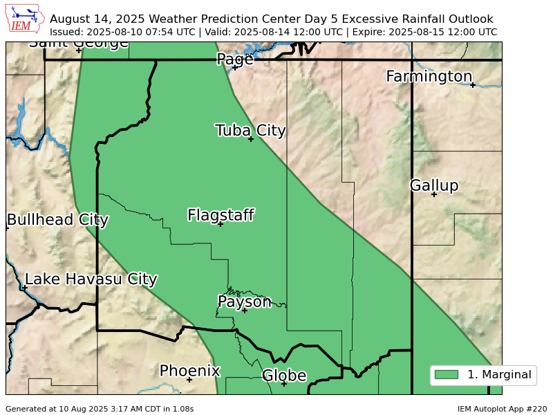 WPC issues Day 5 Marginal Risk Excessive Rainfall Outlook at Aug 10, 7:54z for FGZ wpc.ncep.noaa.gov/qpf/excessive_…