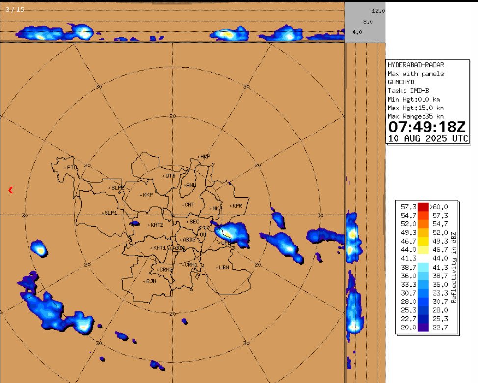 Siddharth Kumar Singh (@the_sidsingh) on Twitter photo Light to moderate rain or thundershowers are very likely in #Uppal, #Kapra, #Secunderabad, #Malkajgiri, Osmania University and nearby areas in the next couple of hours, informs <a href="/metcentrehyd/">Meteorological Centre, Hyderabad</a>
#HyderabadRains
<a href="/THHyderabad/">The Hindu-Hyderabad</a> Light to moderate rain or thundershowers are very likely in #Uppal, #Kapra, #Secunderabad, #Malkajgiri, Osmania University and nearby areas in the next couple of hours, informs <a href="/metcentrehyd/">Meteorological Centre, Hyderabad</a>
#HyderabadRains
<a href="/THHyderabad/">The Hindu-Hyderabad</a>