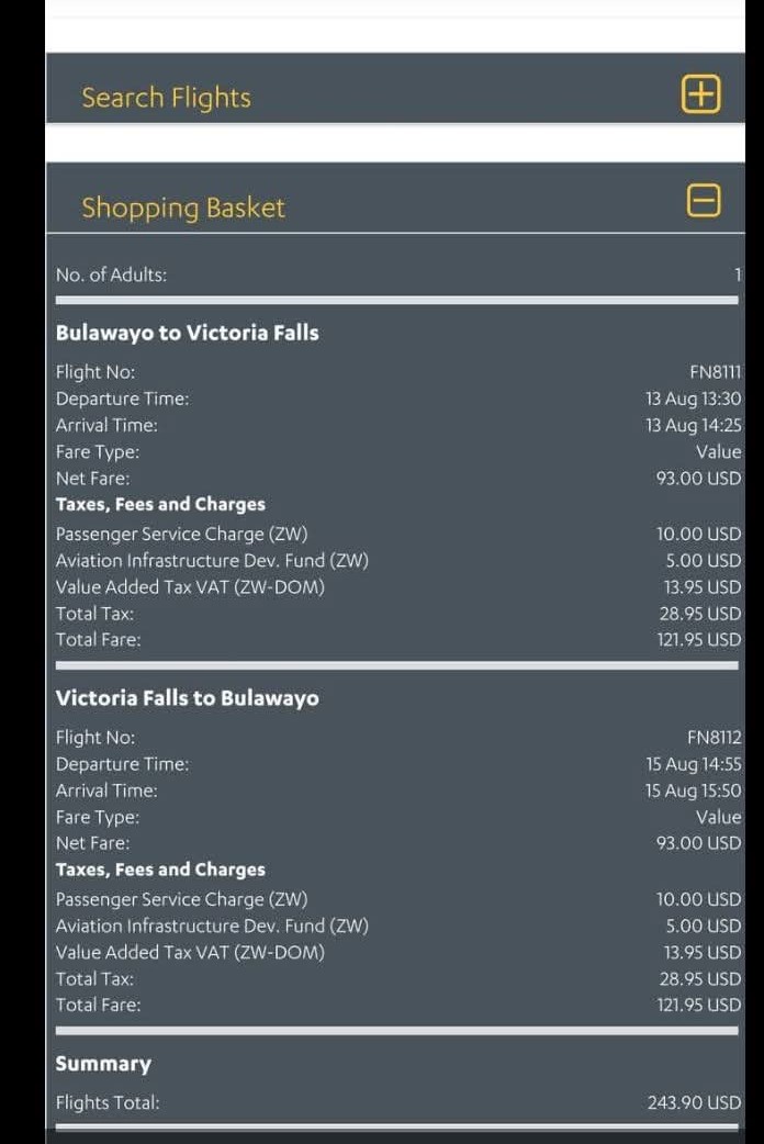 Eng. Bhovungane (@ny_emman) on Twitter photo We need to revise our airport taxes. How can taxes amount to 47.5% of the cost of a flight. Believe it or not, lowering these taxes will grow passenger volumes and ultimately more revenue collections than current.
<a href="/Mlandeli_Ndlela/">Mlandeli Ndlela</a>
<a href="/MinistryofTID/">Ministry of Transport - Zimbabwe</a>
<a href="/Airports_Zim/">Airports Company Of Zimbabwe 🇿🇼</a>
<a href="/MOTHI_ZIMBABWE/">Min of Tourism and Hospitality Industry Zimbabwe</a> We need to revise our airport taxes. How can taxes amount to 47.5% of the cost of a flight. Believe it or not, lowering these taxes will grow passenger volumes and ultimately more revenue collections than current.
<a href="/Mlandeli_Ndlela/">Mlandeli Ndlela</a>
<a href="/MinistryofTID/">Ministry of Transport - Zimbabwe</a>
<a href="/Airports_Zim/">Airports Company Of Zimbabwe 🇿🇼</a>
<a href="/MOTHI_ZIMBABWE/">Min of Tourism and Hospitality Industry Zimbabwe</a>