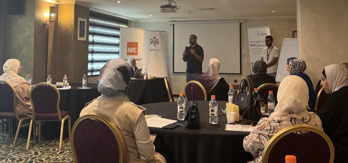 عقدنا تدريب حول حماية وعمل الأطفال والعمل اللائق ضمن مشروع "عشرون دونم للتغيير" بتمويل من <a href="/AFD_France/">Agence Française de #Développement (AFD) 🇫🇷 🇪🇺</a>، وبالتعاون مع <a href="/MofLabour/">Ministry of Labour _ وزارة العمل الأردنية</a> و <a href="/SaveChildrenJOR/">Save the Children JO</a>.
شارك مفتشون جدد وممثلون من وزارات الزراعة، التنمية، الأوقاف، التربية، والمؤسسة التعاونية.
#عشرون_دونم_للتغيير #الأردن #حماية_الطفولة