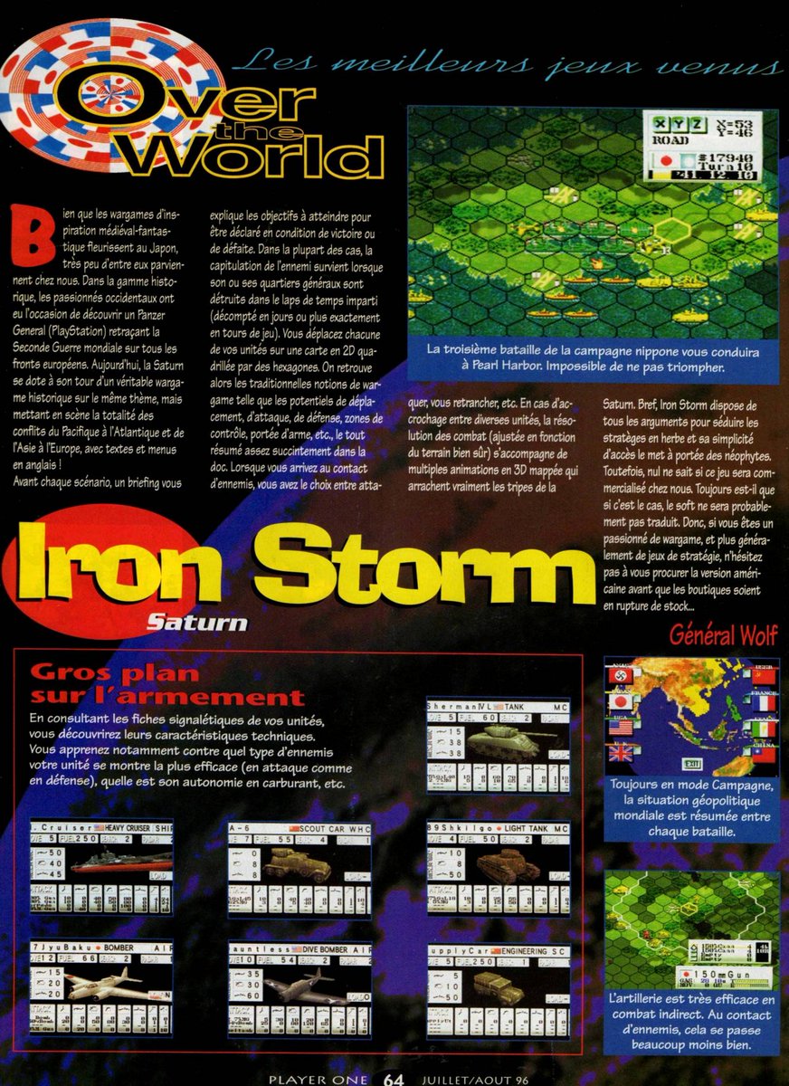 AllmightoFranky's tweet image. On poursuit les jeux à l'étranger avec un WarGame sur la #Saturn du nom de #IronStorm,#SkeletonWarriors sur #Playstation et Saturn et #FireEmblemII sur la #Snes qui n'avait pas encore rendu les armes!! 4/5