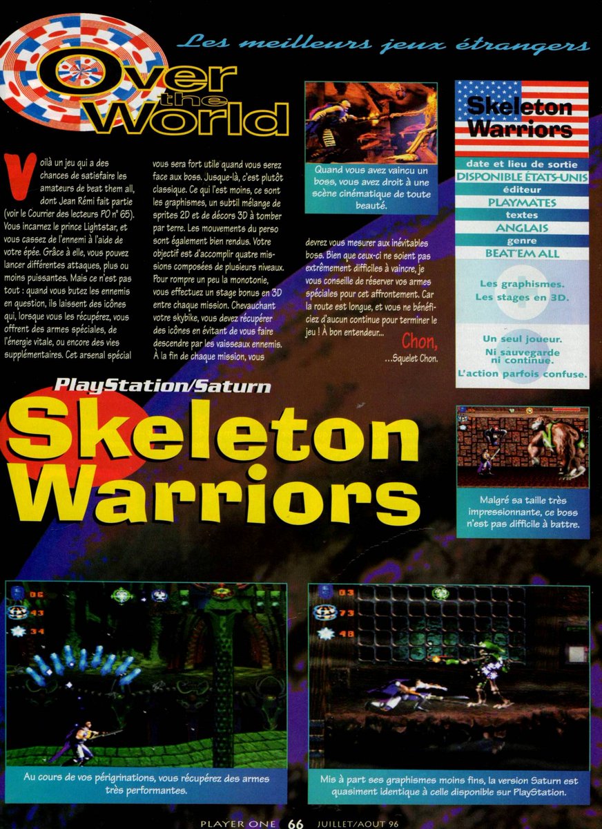 AllmightoFranky's tweet image. On poursuit les jeux à l'étranger avec un WarGame sur la #Saturn du nom de #IronStorm,#SkeletonWarriors sur #Playstation et Saturn et #FireEmblemII sur la #Snes qui n'avait pas encore rendu les armes!! 4/5