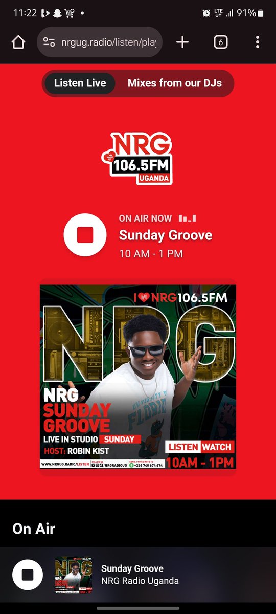 Am_De_Lastborn's tweet photo. We're logged on @NRGRadioUganda straight outta ARUA for the badman @DJ_Dranix son of a beautiful woman Selector, number 1....join the gospel journey 

https://t.co/0FIZaFd7aT https://t.co/4PwhUjUbaN