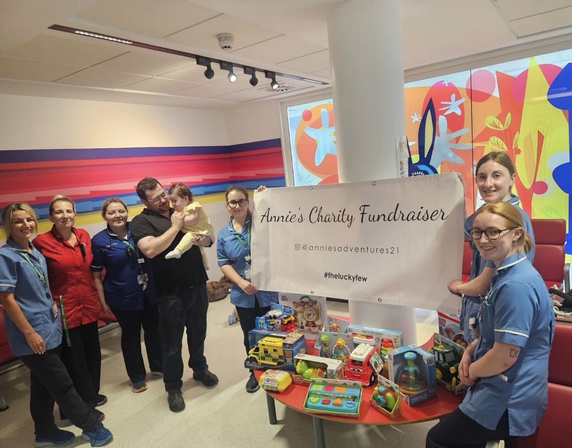THANK YOU to Annie Fusco for her amazing donation to our Children’s Ward &amp; Emergency Dept ❤️

Born with Down’s syndrome in 2024, Annie raised £3,000 through her adorable 25 Festive Outfits fundraiser!

She’s not just a little warrior, she’s a shining light of kindness and joy 🌈