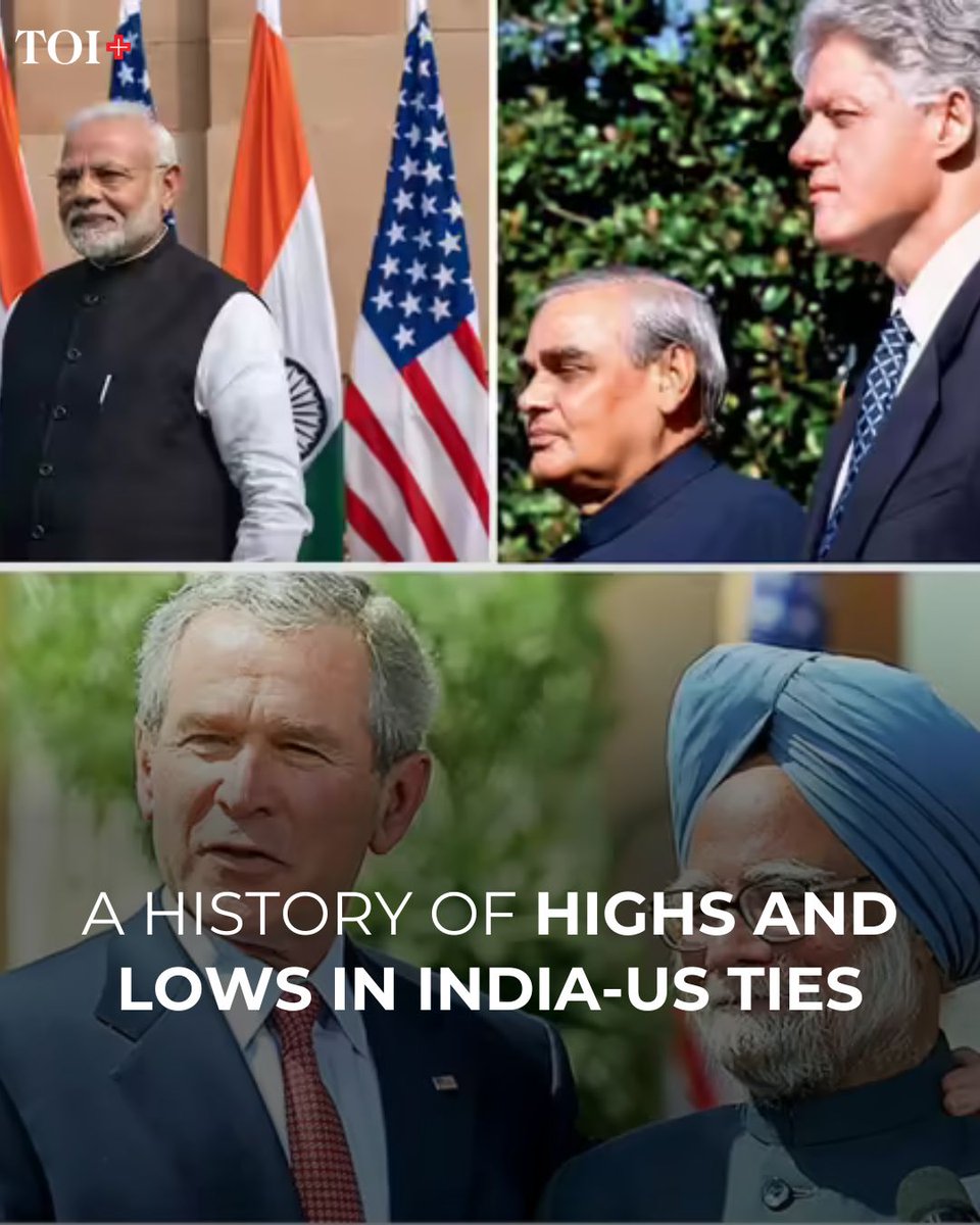 Trump has taken a wrecking ball to India-US ties. But India has been there, or sort of there, before. There have been other lows. Just as there have been some highs. Here’s a quick look.

timesofindia.indiatimes.com/toi-plus/inter…