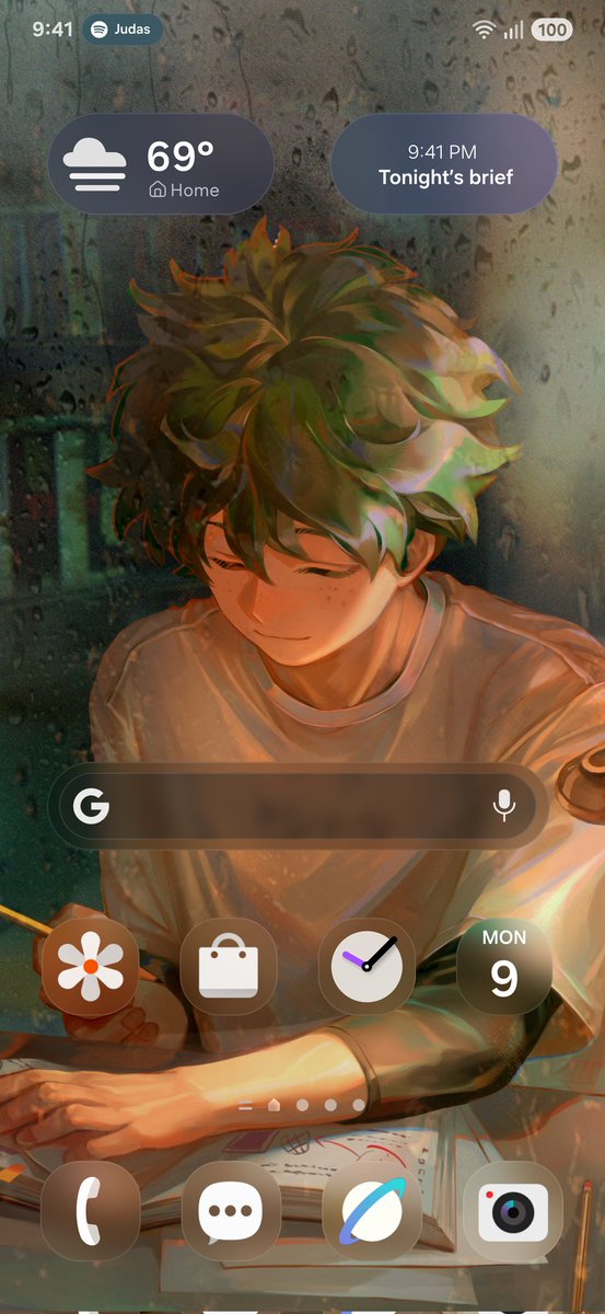 Same concept but for people who prefer frosted blur effect.