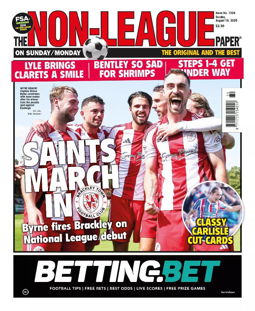 The Non-League Paper (@nonleaguepaper) on Twitter photo OUT NOW!
🙌🏻 What a start for <a href="/BrackleyTownFC/">Brackley Town FC</a>
🤝 Taylor joins <a href="/OfficialClarets/">Chelmsford City FC</a>
🔥 <a href="/officialcufc/">Carlisle United</a> impress
🔴 Morecambe crisis saddens Bentley
🗓️ Steps 1-4 reports
Available in newsagents now and subscriptions available here thenonleaguefootballpaper.com/subscriptions/ OUT NOW!
🙌🏻 What a start for <a href="/BrackleyTownFC/">Brackley Town FC</a>
🤝 Taylor joins <a href="/OfficialClarets/">Chelmsford City FC</a>
🔥 <a href="/officialcufc/">Carlisle United</a> impress
🔴 Morecambe crisis saddens Bentley
🗓️ Steps 1-4 reports
Available in newsagents now and subscriptions available here thenonleaguefootballpaper.com/subscriptions/