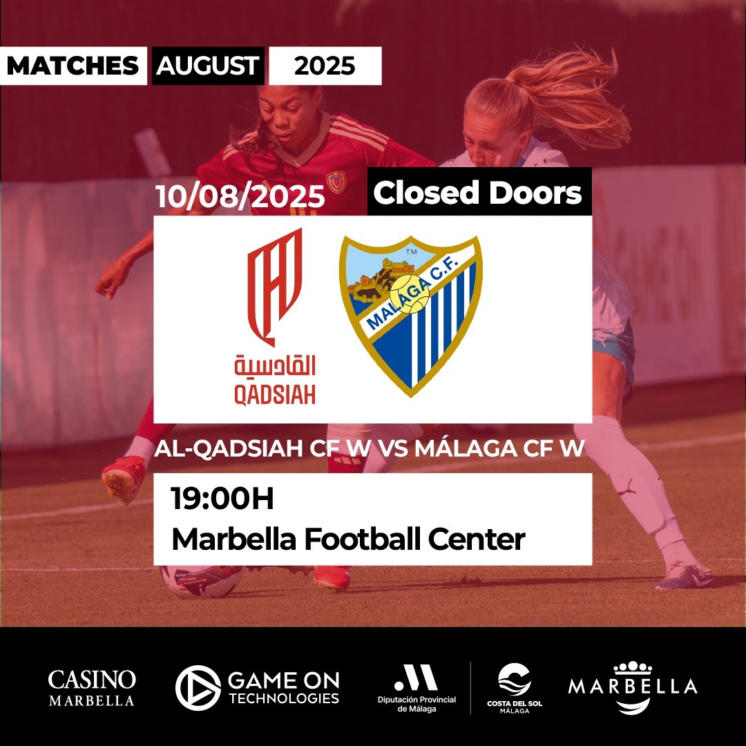 📌 The match is closed doors!

📌 El partido es a puerta cerrada!

#marbellafootballcenter #mfc #marbella #playasyoutrain #friendlymatches #partidosamistosos #preseasons #pretemporadas #trainingcamps #concentraciones #football #futbol #soccer