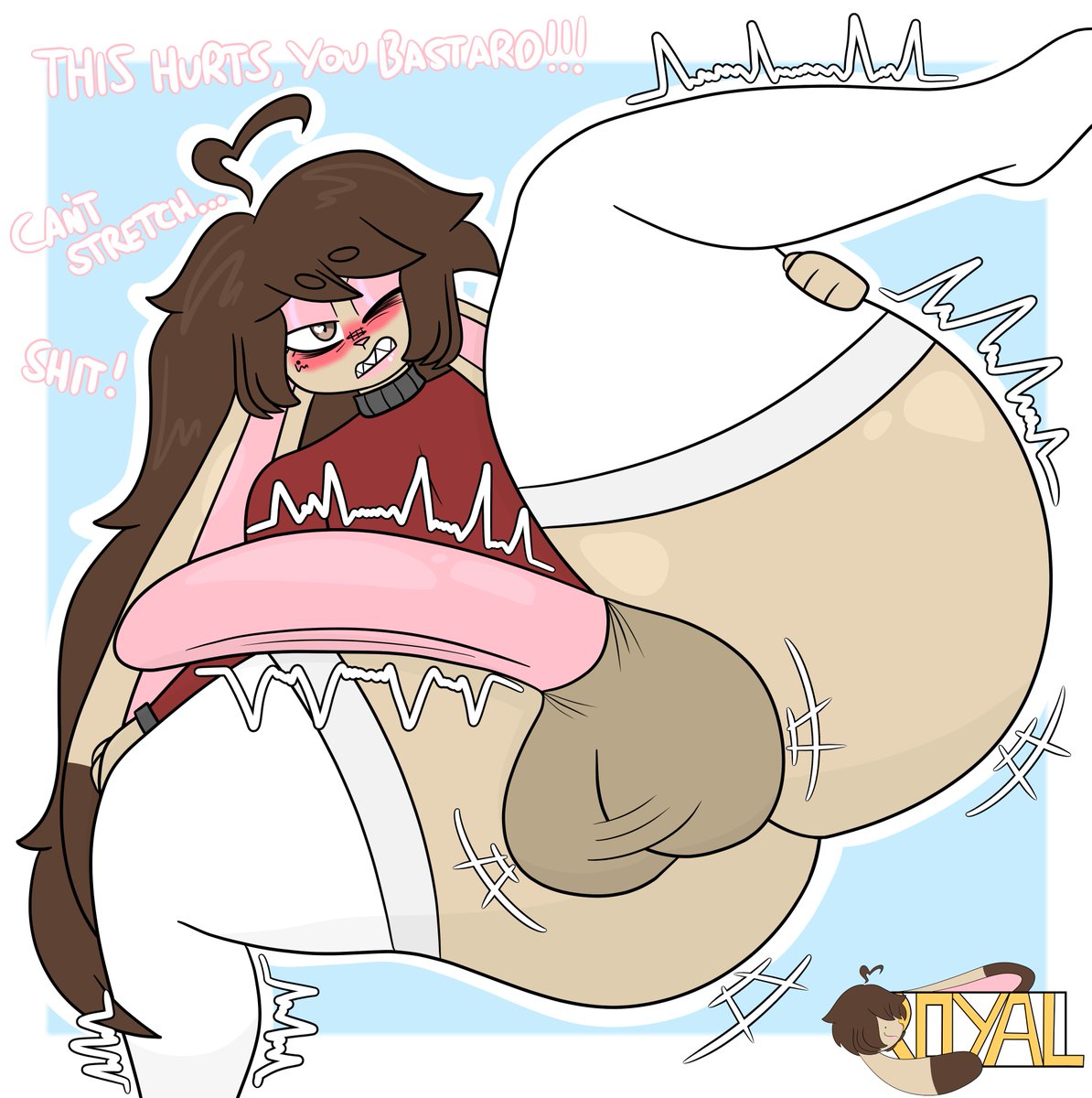 Stop asking Royal to stretch like this, he isn't built for it!!!