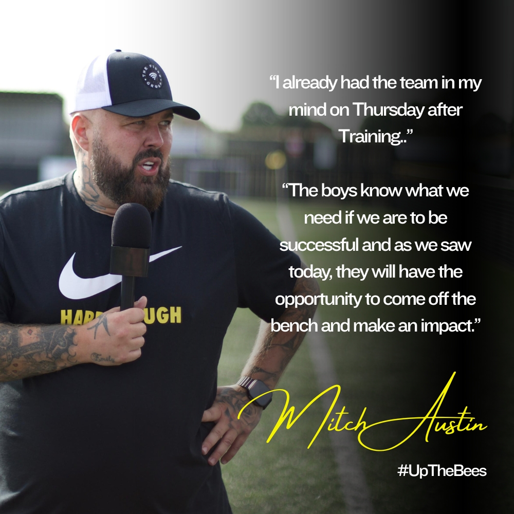 Harborough Town FC ๐ (@harbtownfc) on Twitter photo THE GAFFA'S REACTION ๐๏ธ
Listen to what <a href="/1AustinMitch/">Mitch Austin</a> had to say after the Bees 4-0 victory against <a href="/needhammktfc/">Needham Market FC</a> at the Beehive yesterday โฌ๏ธ
๐ harbtownfc.mixlr.com/recordings/286โฆ
๐ธ: <a href="/R__BMedia/">RB Media</a>
#HARNEE | #UpTheBees | #Harborough
<a href="/hfmnews/">HFM News</a> | <a href="/BBCRLSport/">BBC Sport Leicester</a> | <a href="/HarbMail/">Harborough Mail</a> | <a href="/HarbTownFC_ES/">Harborough Town FC ๐</a> THE GAFFA'S REACTION ๐๏ธ
Listen to what <a href="/1AustinMitch/">Mitch Austin</a> had to say after the Bees 4-0 victory against <a href="/needhammktfc/">Needham Market FC</a> at the Beehive yesterday โฌ๏ธ
๐ harbtownfc.mixlr.com/recordings/286โฆ
๐ธ: <a href="/R__BMedia/">RB Media</a>
#HARNEE | #UpTheBees | #Harborough
<a href="/hfmnews/">HFM News</a> | <a href="/BBCRLSport/">BBC Sport Leicester</a> | <a href="/HarbMail/">Harborough Mail</a> | <a href="/HarbTownFC_ES/">Harborough Town FC ๐</a>