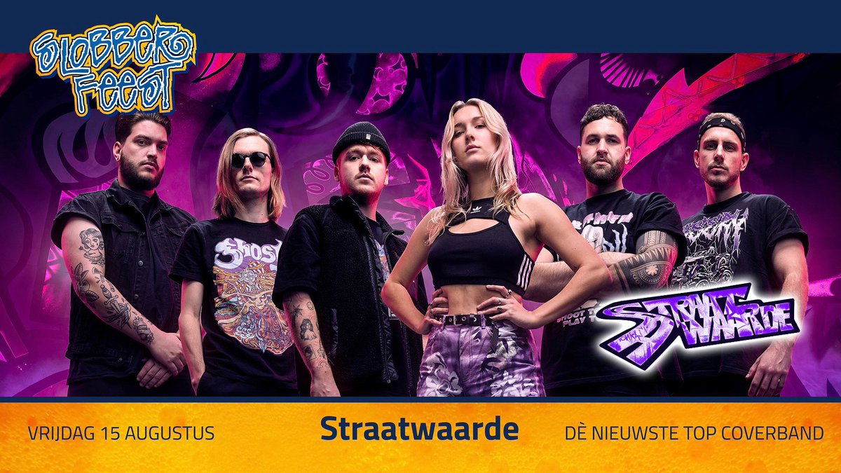 Slobberfeest's tweet photo. 🎶 𝘈𝘳𝘵𝘪𝘦𝘴𝘵 𝘷𝘢𝘯 𝘥𝘦 𝘥𝘢𝘨: 𝗦𝘁𝗿𝗮𝗮𝘁𝘄𝗮𝗮𝗿𝗱𝗲 
🚧Ze zijn jong, brutaal en ongeremd Straatwaarde! 🔥Vrijdag komt deze feestsensatie het Slobberfeest veroveren. Geen brave deuntjes maar beleef een keiharde partysensatie!🧨

#hardenberg #straatwaarde #festival https://t.co/47qfMTvUpl