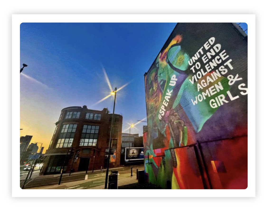 A postcard 2 the people of #Leeds💜

A city #United 2 end #VAWG

Everyday harassment, inappropriate behaviour &amp; micro aggressions towards women &amp; girls⬇️⬇️⬇️

🔊It’sNotBanter
🔊It’sNotHarmless
🔊It’sNotOk

If u do nothing,
nothing changes
BUT
Change is Possible!

#SpeakUp🫶🏽