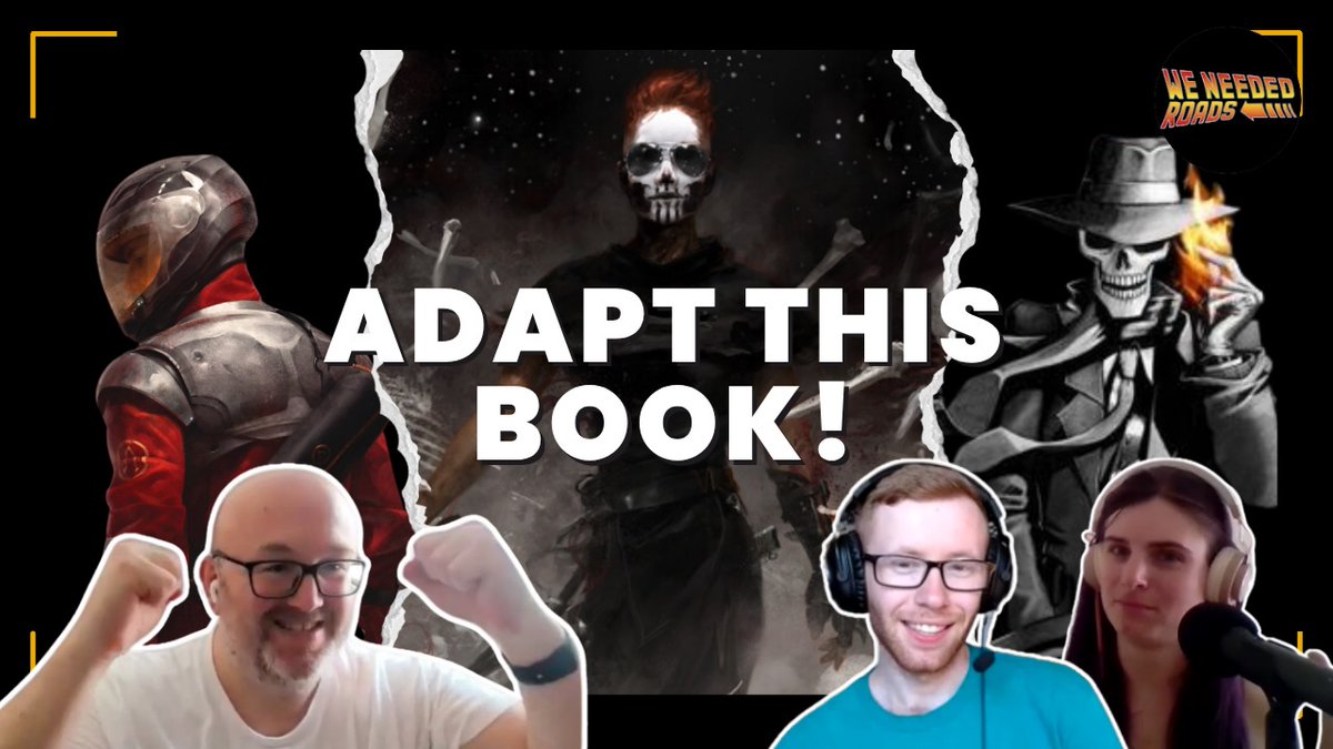 We Needed Roads Podcast (@neededroads) on Twitter photo Dropping tomorrow!!!!
Our new episode with 1st time guest Luke from <a href="/HowdyBeans_pod/">The HowdyBeans Podcast!</a> where for a change we talk books that we want to see adapted in to shows & movies!
There's lesbian space necromancers, Irish skeleton detectives, religious vampires and so much more! Dropping tomorrow!!!!
Our new episode with 1st time guest Luke from <a href="/HowdyBeans_pod/">The HowdyBeans Podcast!</a> where for a change we talk books that we want to see adapted in to shows & movies!
There's lesbian space necromancers, Irish skeleton detectives, religious vampires and so much more!