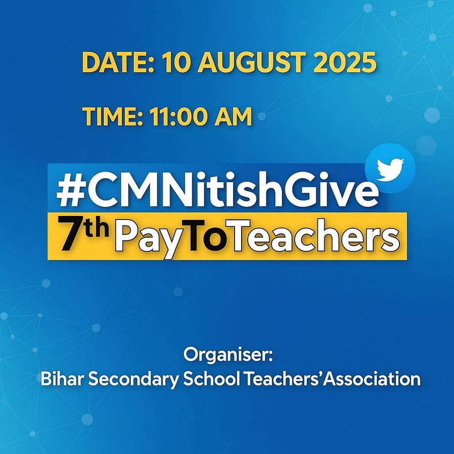 Sandhya99088404's tweet photo. #CMNitishGive7thPayToTeachers  @NitishKumar @samrat4bjp @sunilkbv @rajnishkumar @News18Bihar https://t.co/lU2lHmcFSR