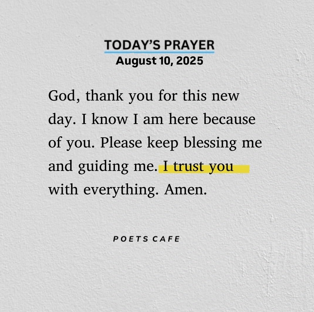 Today's prayer
