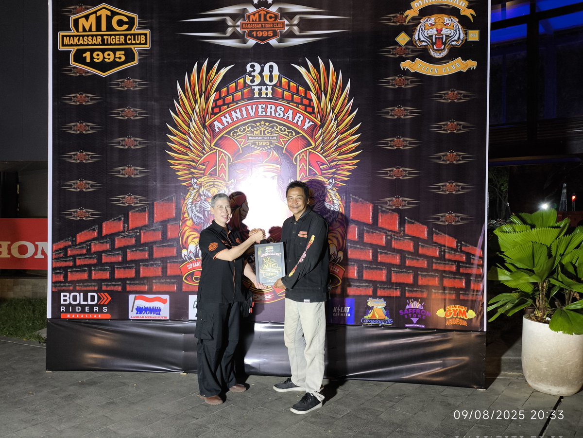 Terima kasih <a href="/MTC1995/">Makassar Tiger Club</a> ☕🔥 happy Anniv 30, sukses dan jaya selalu.