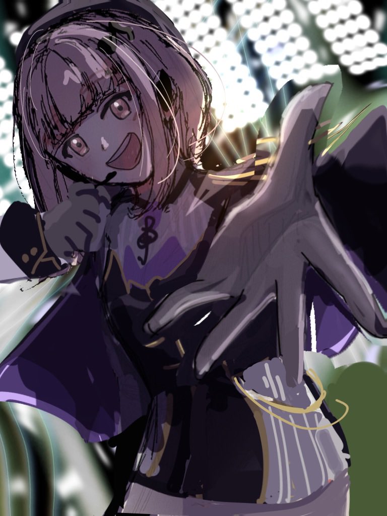 鍵に載せた未完成のイラストを供養🙏
※捏造衣装🈶