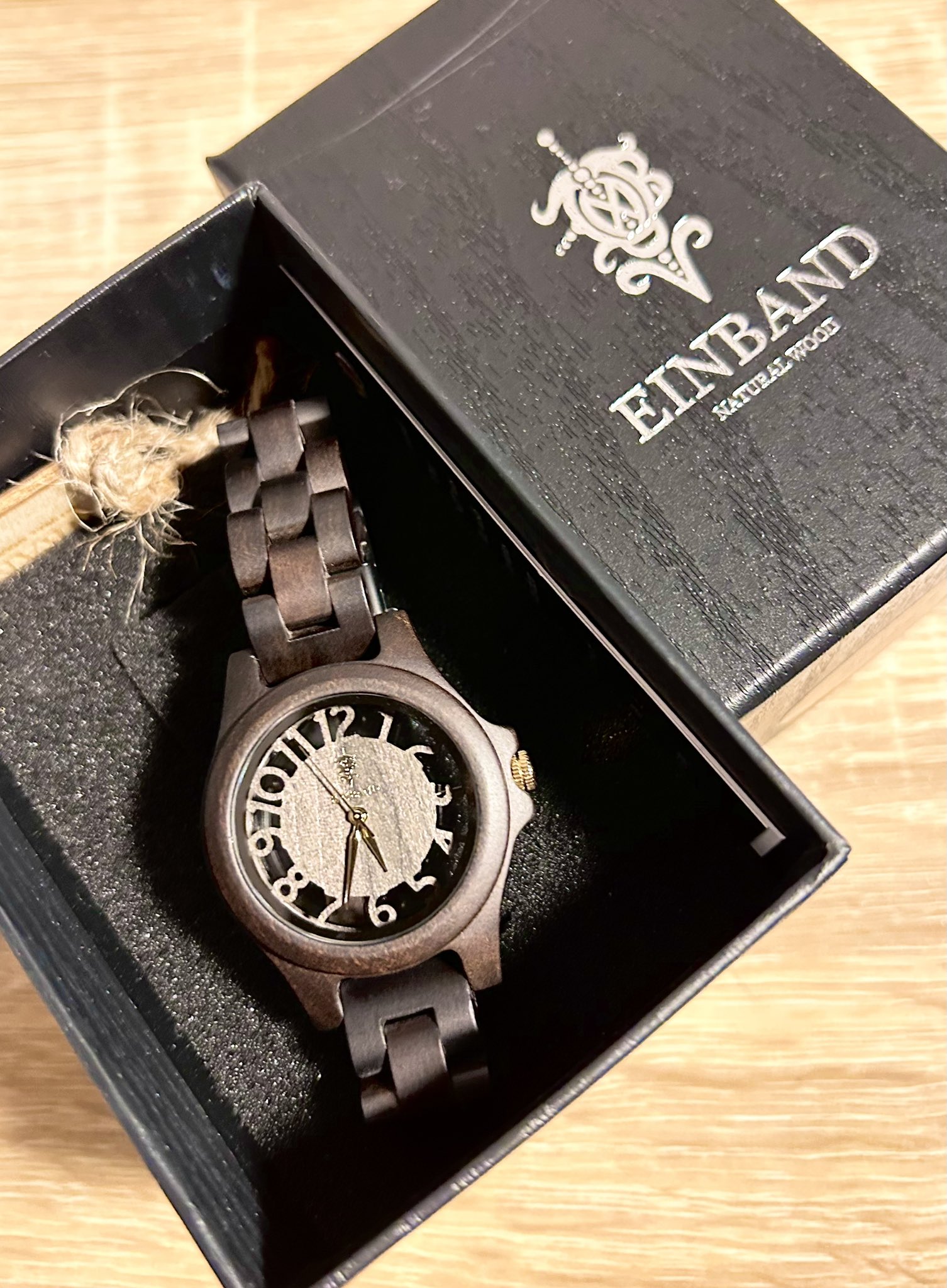 木製腕時計　EINBAND ブラウン　アナログ EINBAND Reise Mix Wood × Walnut 木製腕時計 40mm - 木製腕時計
