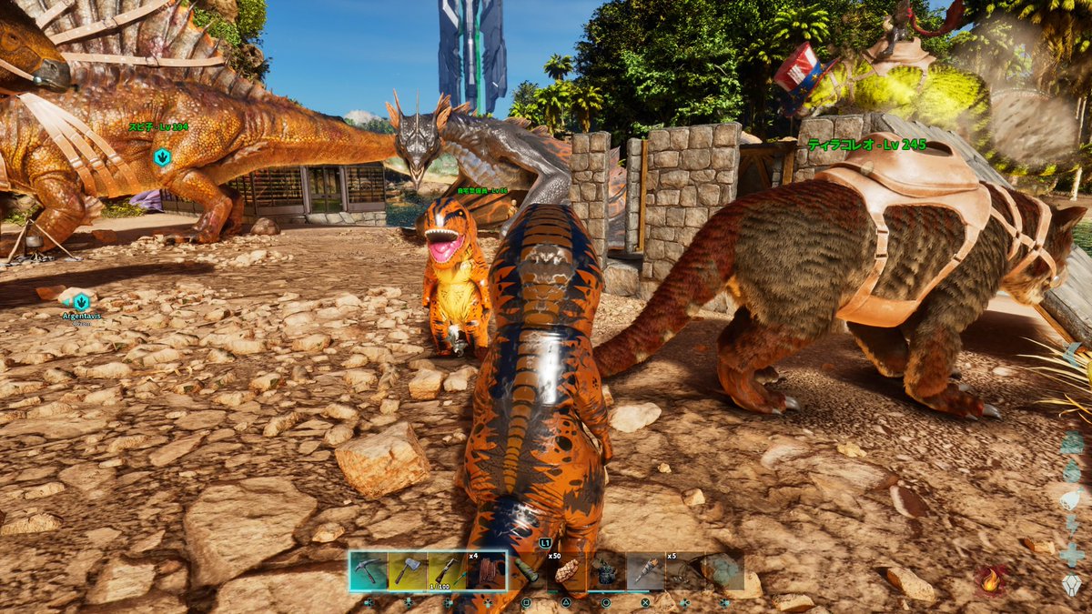 いつもの人たち
今日も遊びにきて
ギガノトの卵とティラコレオくれた😭💓