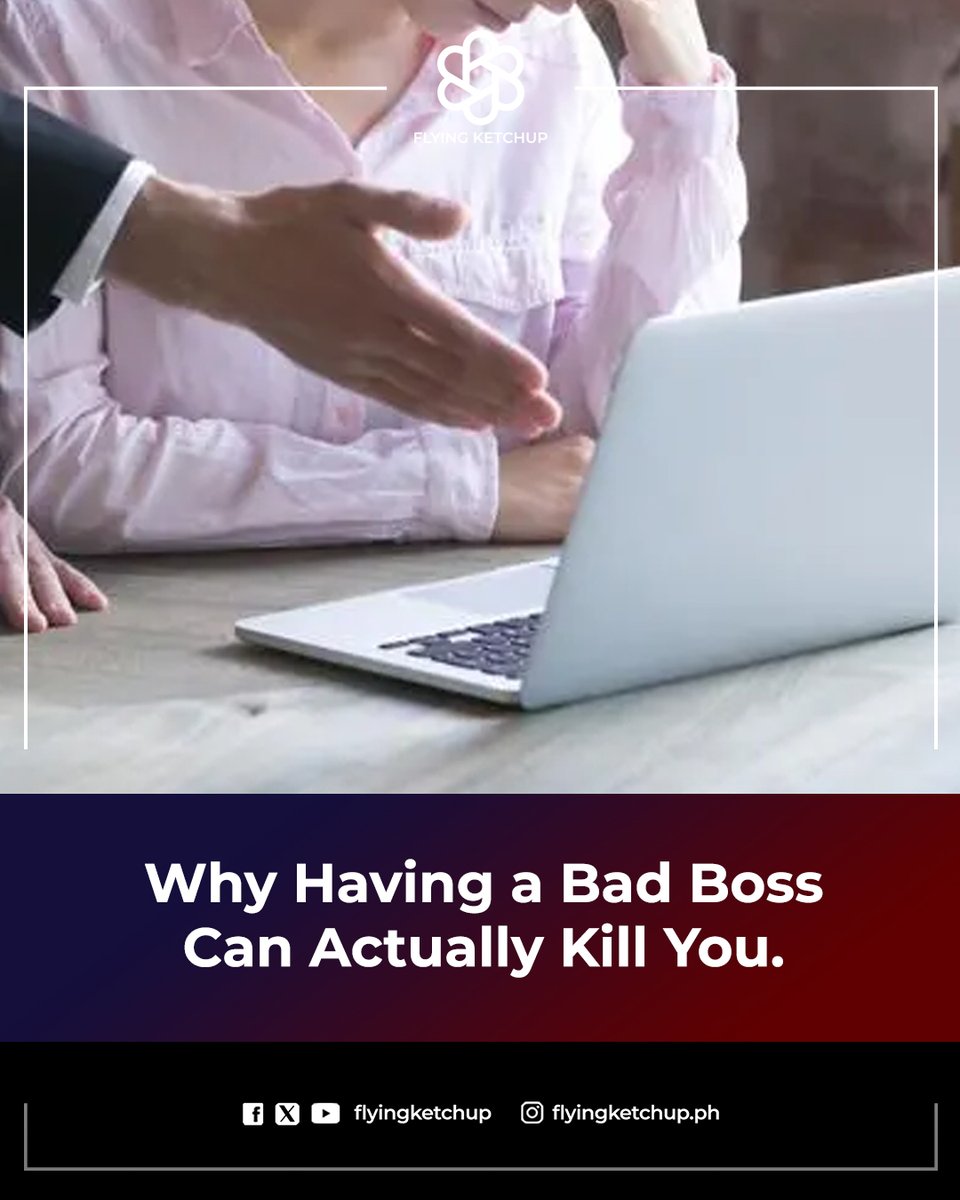 According to science, a boss with poor leadership affects the health of employees. 😮

FULL STORY: tinyurl.com/2yt49ec2

#FlyingKetchup