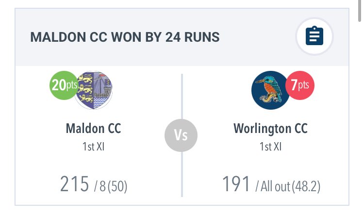 The 1st XI beat Worlington yesterday after a maiden first team fifty for Olli Hull. Captain Pyecroft took 5 wickets too.