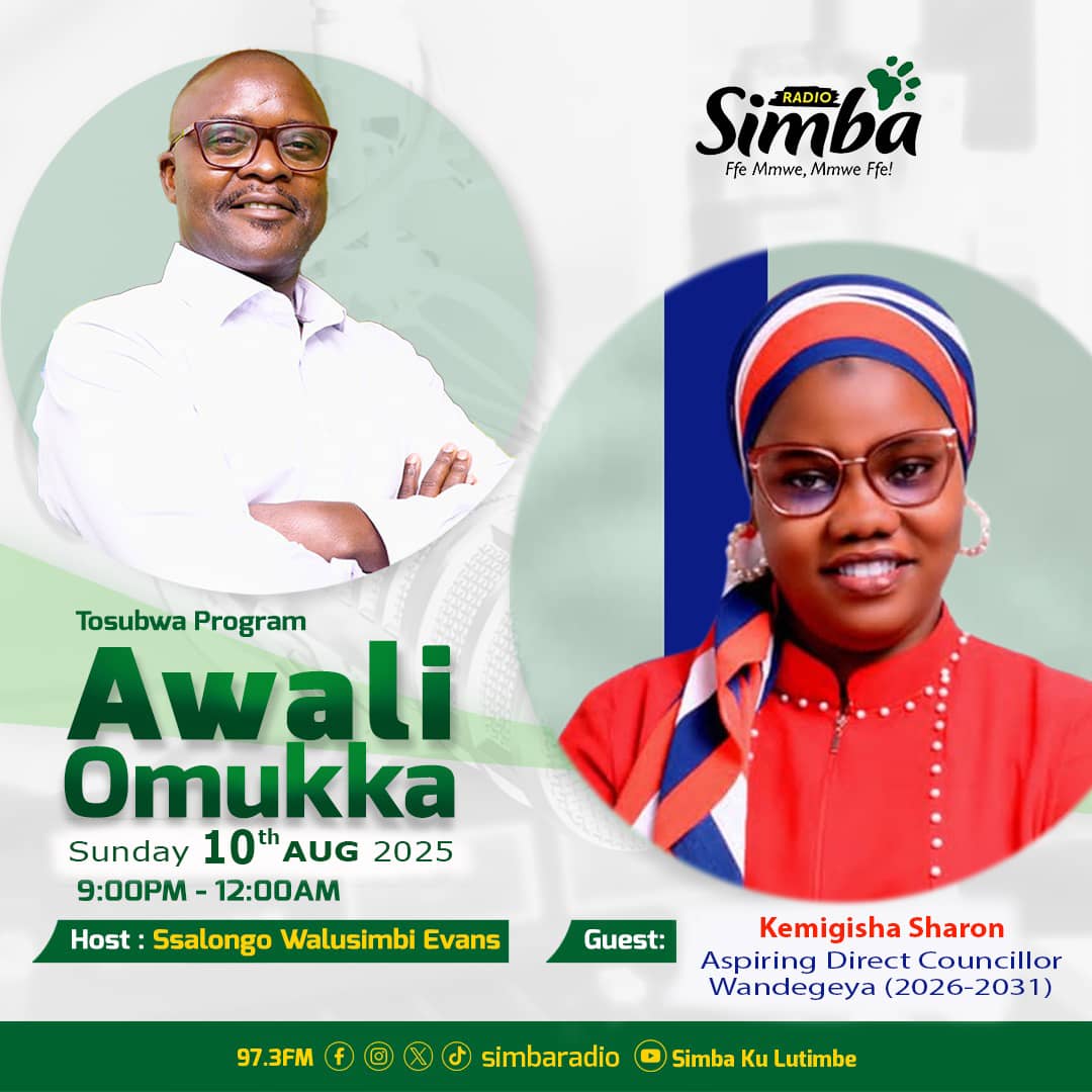 Hon kemigisha Sharon Ateenyi (@sautisharon) on Twitter photo I am not afraid of my scars because they are proof that I have lived, I have struggled and I have survived.
I kindly request u ba dia to listen in today I will be live in the studio of <a href="/Radiosimbatweet/">Radio Simba 97.3</a> I am not afraid of my scars because they are proof that I have lived, I have struggled and I have survived.
I kindly request u ba dia to listen in today I will be live in the studio of <a href="/Radiosimbatweet/">Radio Simba 97.3</a>