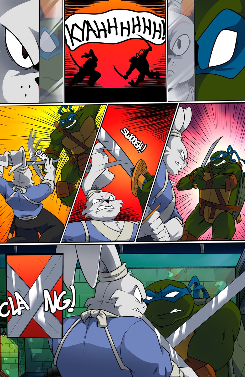 LeosUsagis's tweet image. Sparring #tmnt2003 #leosagi
