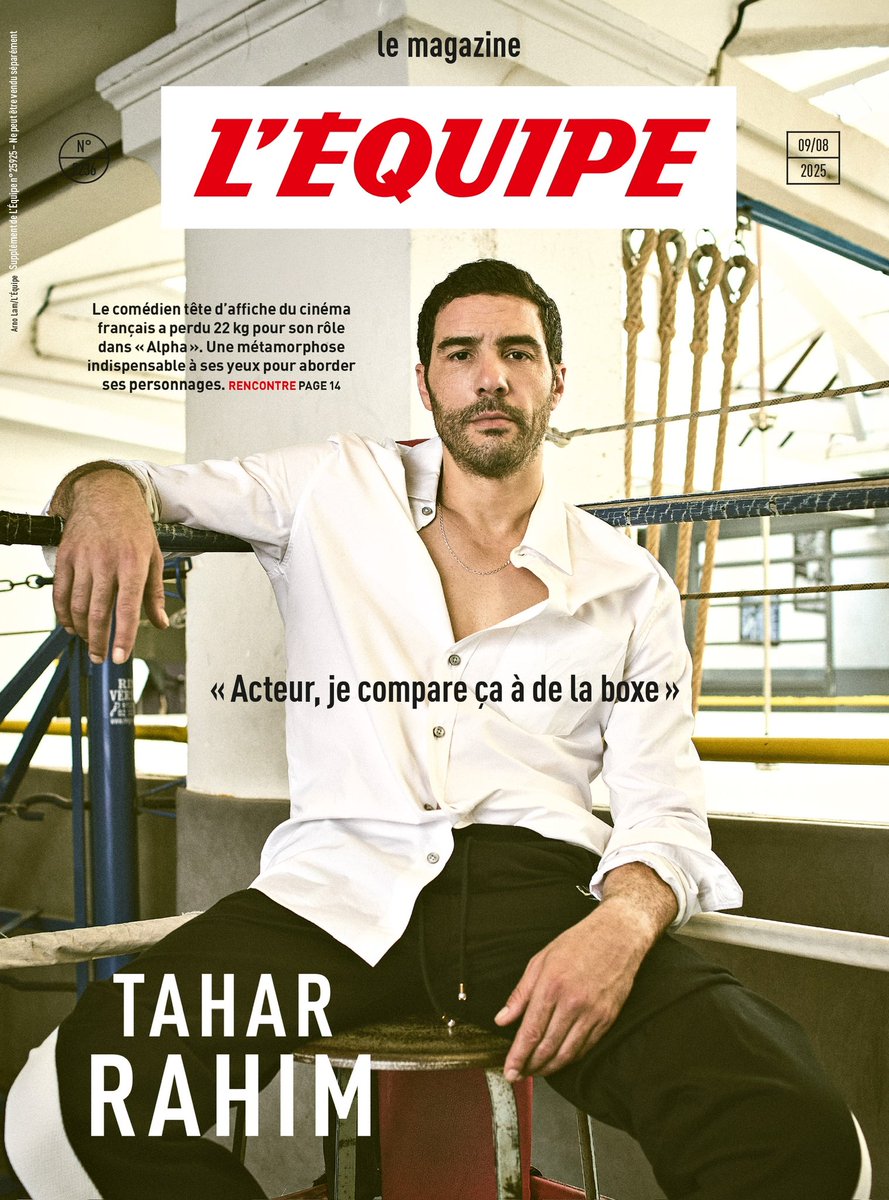 n°2236, <a href="/lemaglequipe/">Le magazine L'Équipe</a> 🥊

TAHAR RAHIM

lequipe.fr/Tous-sports/Ar…

📷 Arno Lam/<a href="/lequipe/">L'Équipe</a>