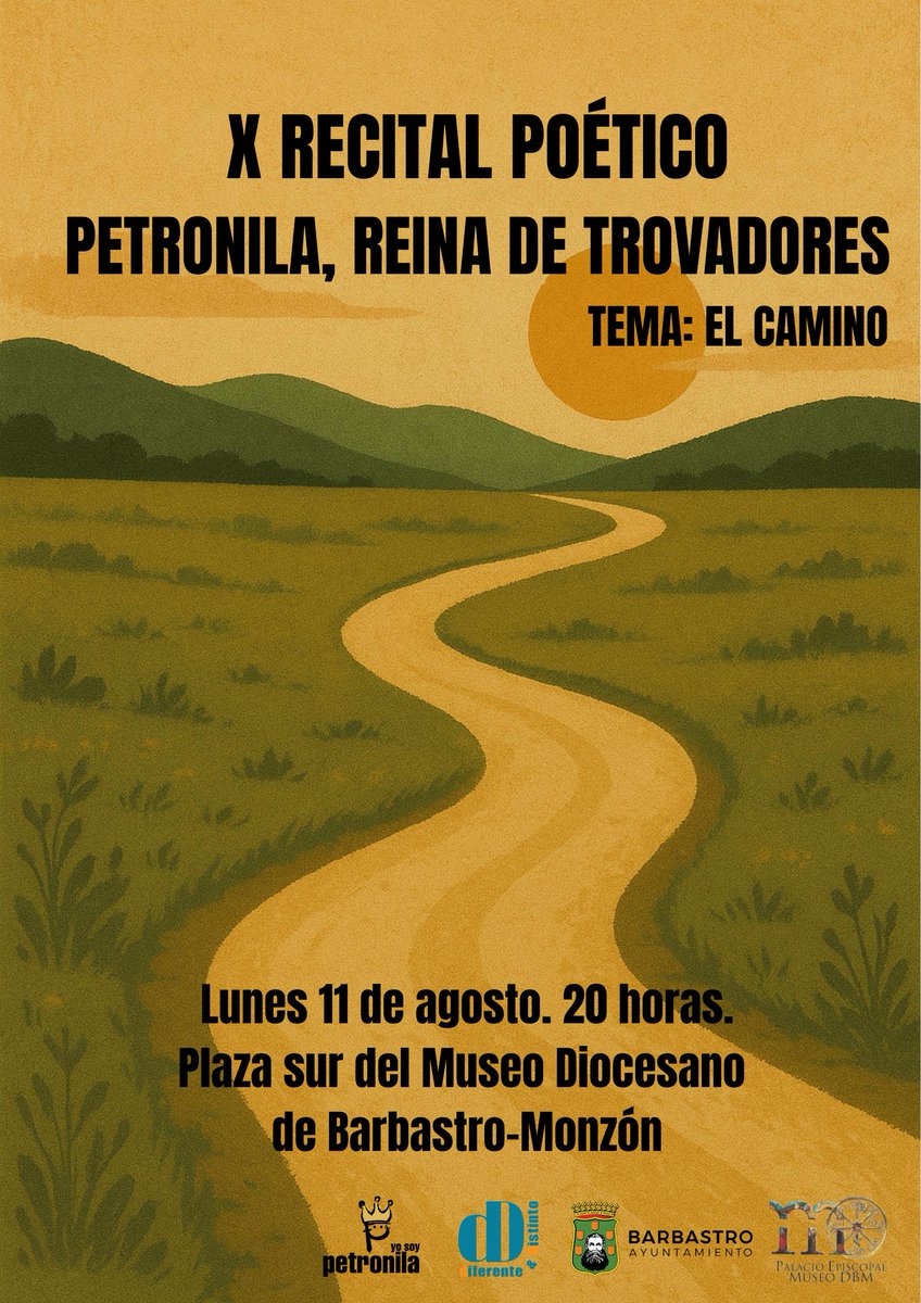 Cope Alto Aragón (@copebarbastro) on Twitter photo Mañana, 11 de agosto, os esperamos en el <a href="/museodbm/">MUSEO DIOCESANO BM</a> para conmemorar, con poesía, el 888 aniversario de los esponsales de la Reina Petronila. A las 20 h. Solo hay que traer un poema, ganas de escuchar y deleitarse y, si acaso, un abanico. #reinadetrovadores #barbastrocunaycorona Mañana, 11 de agosto, os esperamos en el <a href="/museodbm/">MUSEO DIOCESANO BM</a> para conmemorar, con poesía, el 888 aniversario de los esponsales de la Reina Petronila. A las 20 h. Solo hay que traer un poema, ganas de escuchar y deleitarse y, si acaso, un abanico. #reinadetrovadores #barbastrocunaycorona