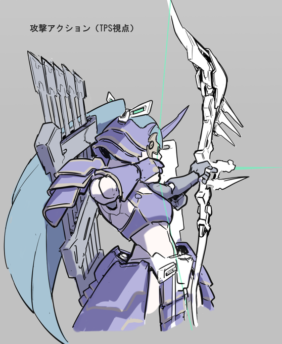 攻撃アクション(TPS視点) 