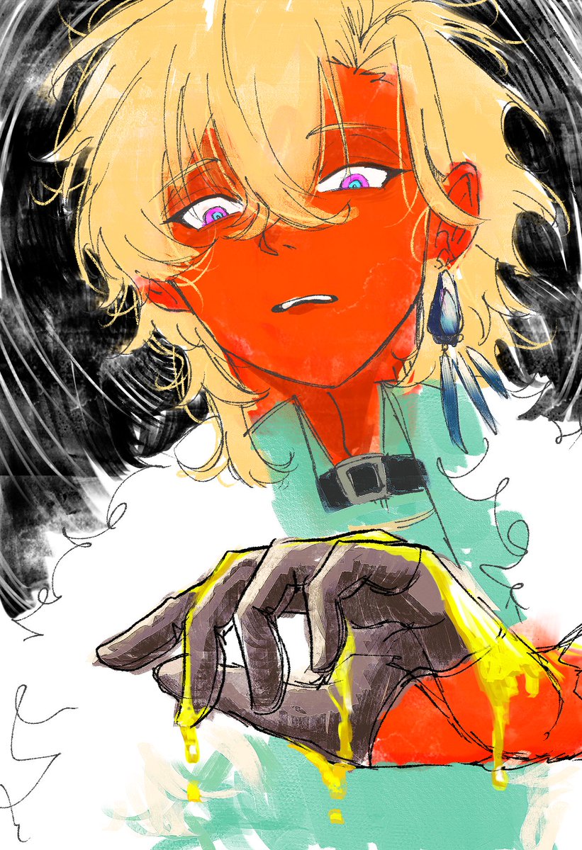 🦚
手に☓☓☓☓がついてるよ！