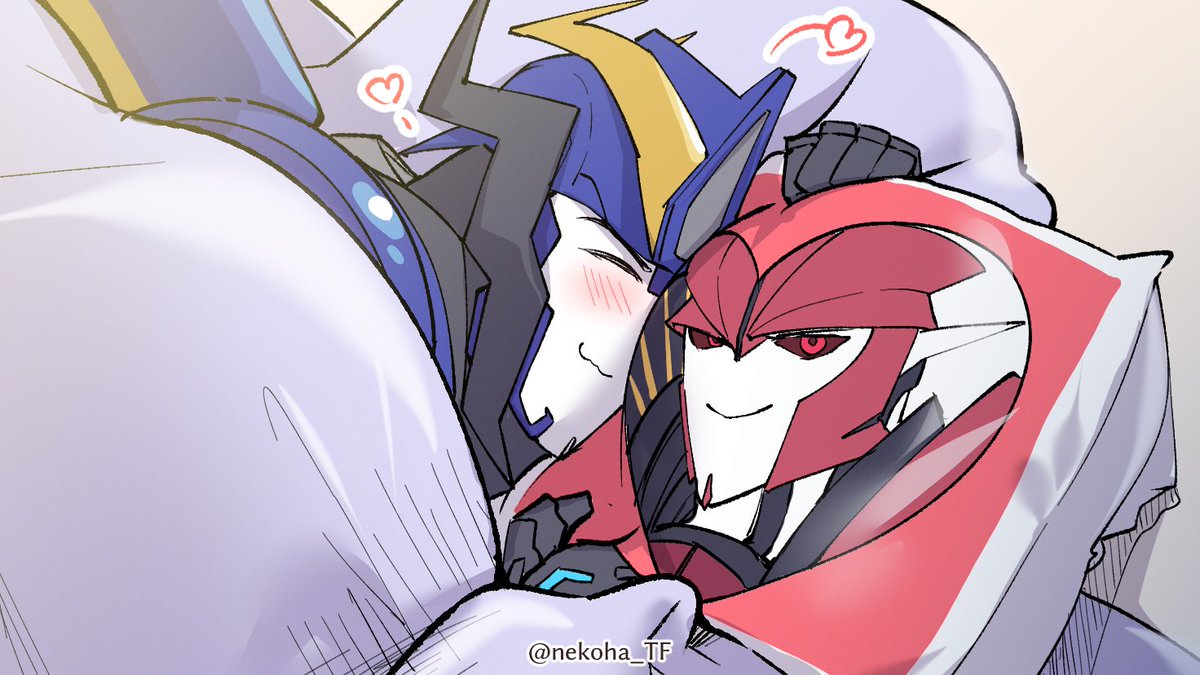 nekoha_TF's tweet photo. 🥰😳
「好きだ...」
#knocksmoke 
#knockout x #smokescreen https://t.co/DzDZE1zoHg