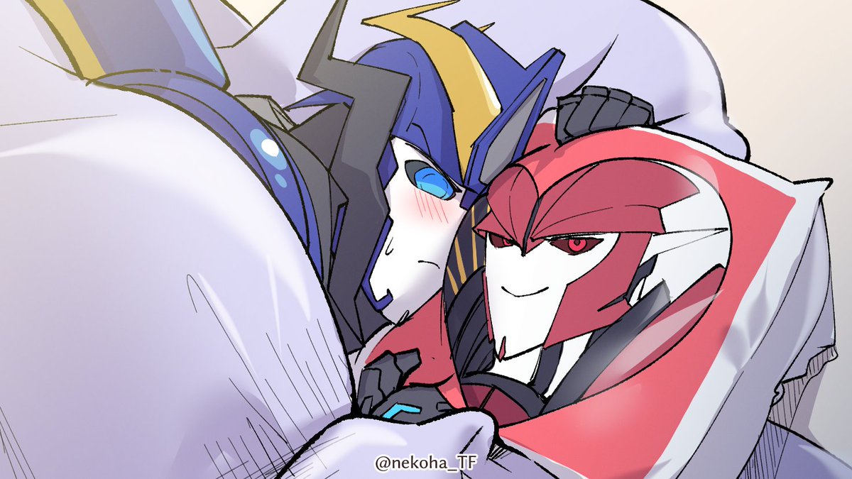 nekoha_TF's tweet photo. 🥰😳
「好きだ...」
#knocksmoke 
#knockout x #smokescreen https://t.co/DzDZE1zoHg
