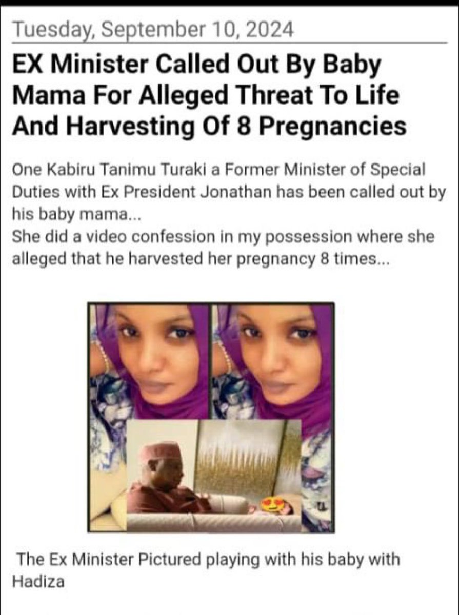 samechest12 FUN. 🥶🥶🥶 (@samechest12) on Twitter photo Furthermore so Sexual assault survivor Hadiza Baffa has petitioned the IGP, accusing her father, Musa Bashir, of aiding ex-Minister Kabiru Turaki and obstructing justice in her case.
#JusticeForHadiza
<a href="/Princemoye1/">Prince Olumuyiwa Adejobi</a>
<a href="/ARISEtv/">ARISE NEWS</a>
<a href="/conumah/">Chido Onumah</a> Furthermore so Sexual assault survivor Hadiza Baffa has petitioned the IGP, accusing her father, Musa Bashir, of aiding ex-Minister Kabiru Turaki and obstructing justice in her case.
#JusticeForHadiza
<a href="/Princemoye1/">Prince Olumuyiwa Adejobi</a>
<a href="/ARISEtv/">ARISE NEWS</a>
<a href="/conumah/">Chido Onumah</a>