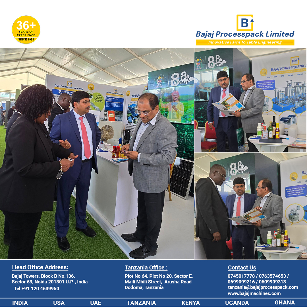 AfrkBajaj's tweet image. 📷 Kipindi cha Fahari kwenye Maonesho ya #NaneNane-Dodoma 2025 📷
#makeinindia #TechForAfrica #SmartAgriSolutions #bajajprocesspacktanzania #bajajprocesspack