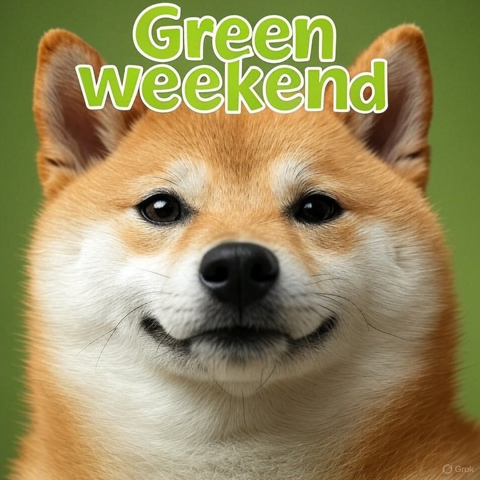 I think the weekend will be one big green ……… let’s enjoy the ride.