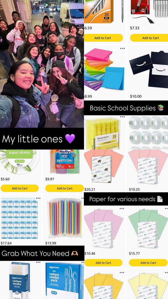 #clearthelists is such a special community!

Let’s work together to get our students the supplies they need! Drop your lists &amp; repost!

I’m a #NYC social studies teacher whose students have asked for Grab What You Need items and supplies!

#clearthelists 

amazon.com/hz/wishlist/ls…