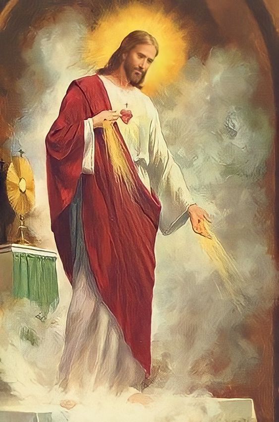 RaiosLuminosos's tweet photo. Sagrado Coração de Jesus, fonte de amor e misericórdia, tende piedade de nós. https://t.co/7FOfSoQOkK