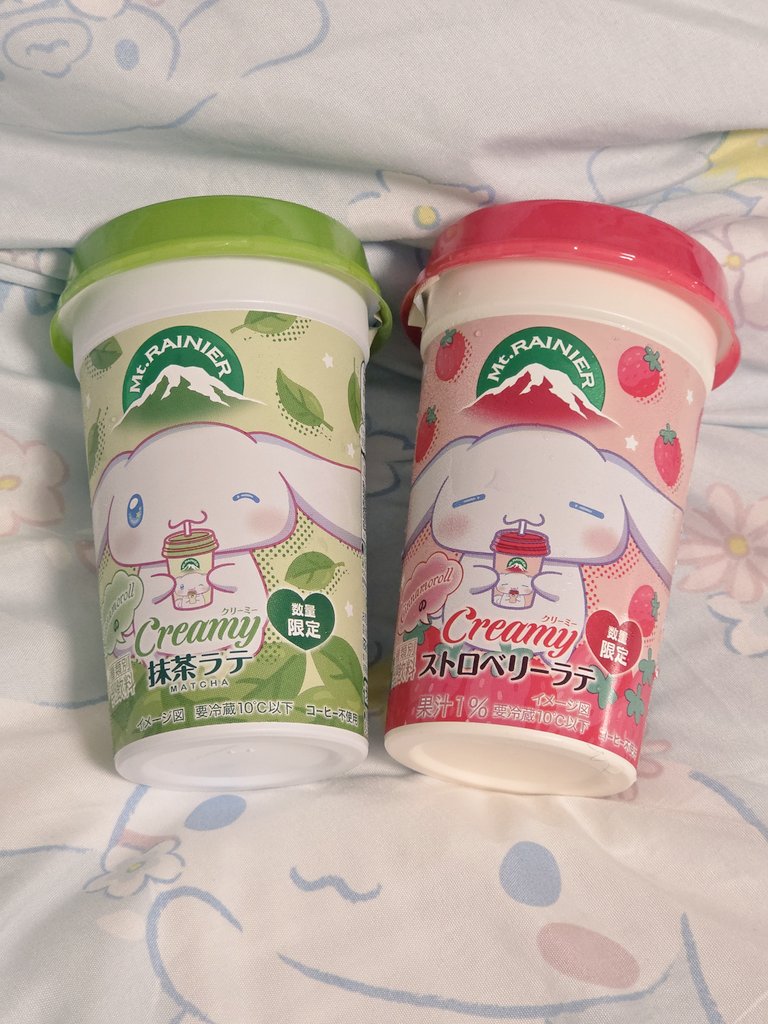 近所のスーパーで見かけたからつい…🤭
吸ってるシナモンちゃんかわいいね🩵