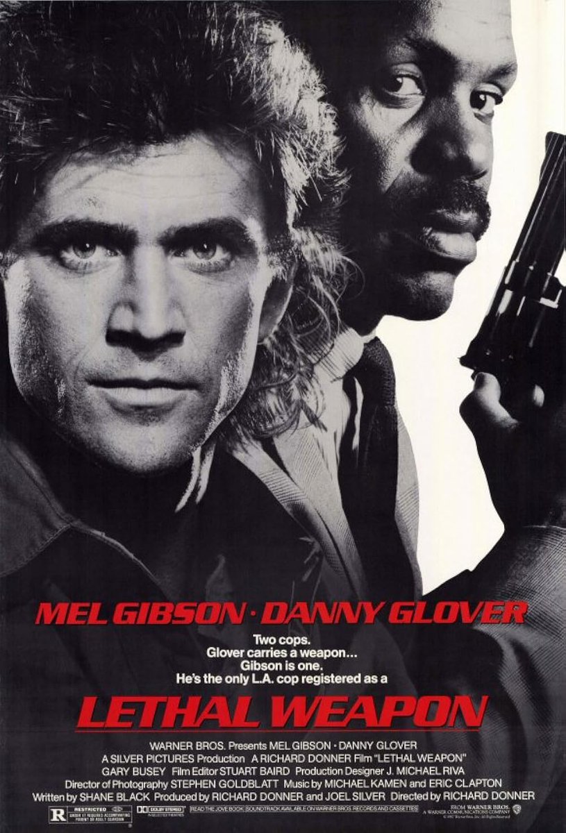 TallyMichelle4's tweet image. #LethalWeapon (1987)
Two mismatched LAPD detectives uncovers a deadly drug-smuggling ring and form an unlikely bond while taking down the criminals.
#GuyFlicks #FilmX 

Trailer youtube.com/watch?v=bKeW-M…
