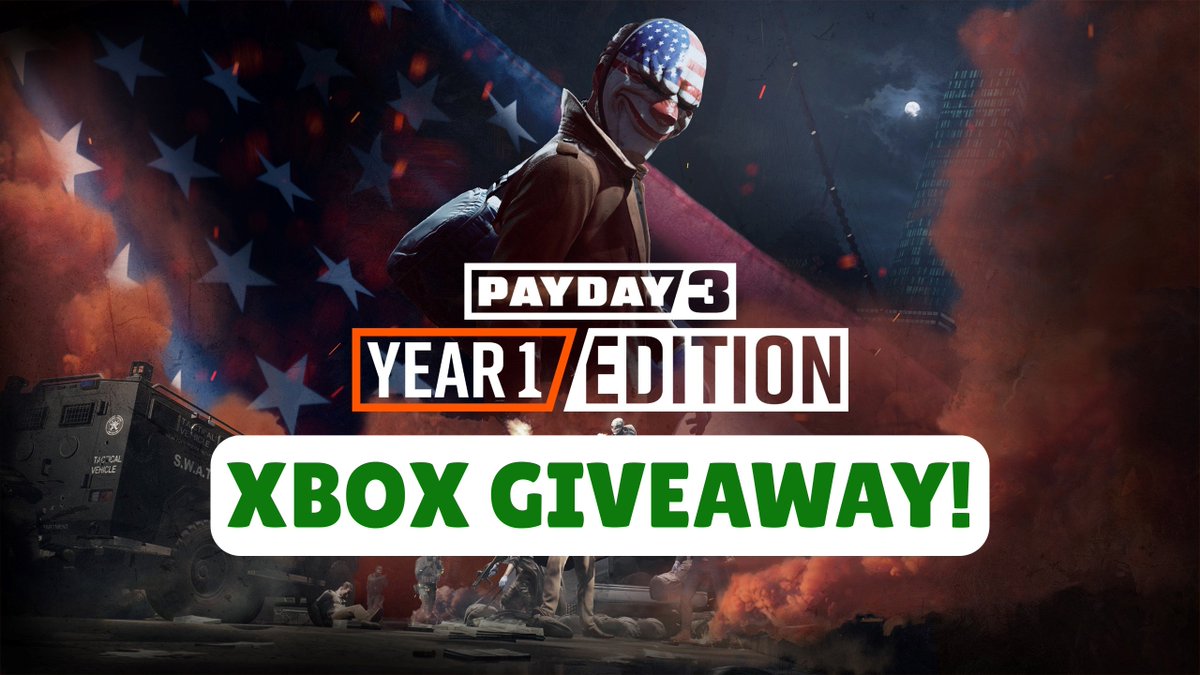 Lordacris's tweet photo. 🚨 GAME CODE GIVEAWAY 🚨
🏆 Win PAYDAY 3: Year 1 Edition (Xbox Play Anywhere)
🎁 1 Winner Announced - 15th August @ 12PM BST
🔗 Enter Here: https://t.co/9SmQbViUSx
🔁 Like &amp; Repost to spread the word!
#Giveaway #Lordacris #Xbox #PAYDAY3 https://t.co/DLrnzuaomg