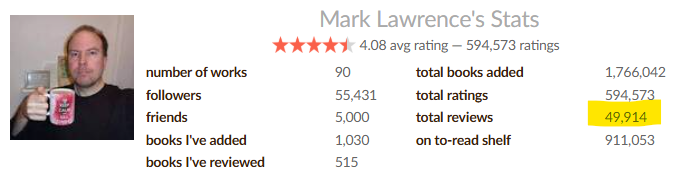 Mark Lawrence tweet media