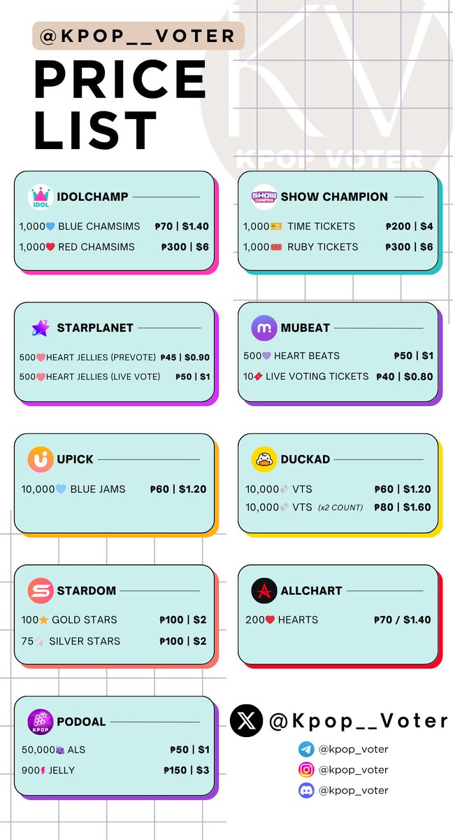 Kpop__Voter's tweet image. wts lfb selling kpop votes lf wtb lfs idolchamp idol champ starplanet star planet mubeat upick duckad stardom allchart podoal the show champion music core blue jams pink red chamsims chamsim time ruby tickets als podoals heart jellies beats jelly live voting vts gold silver stars