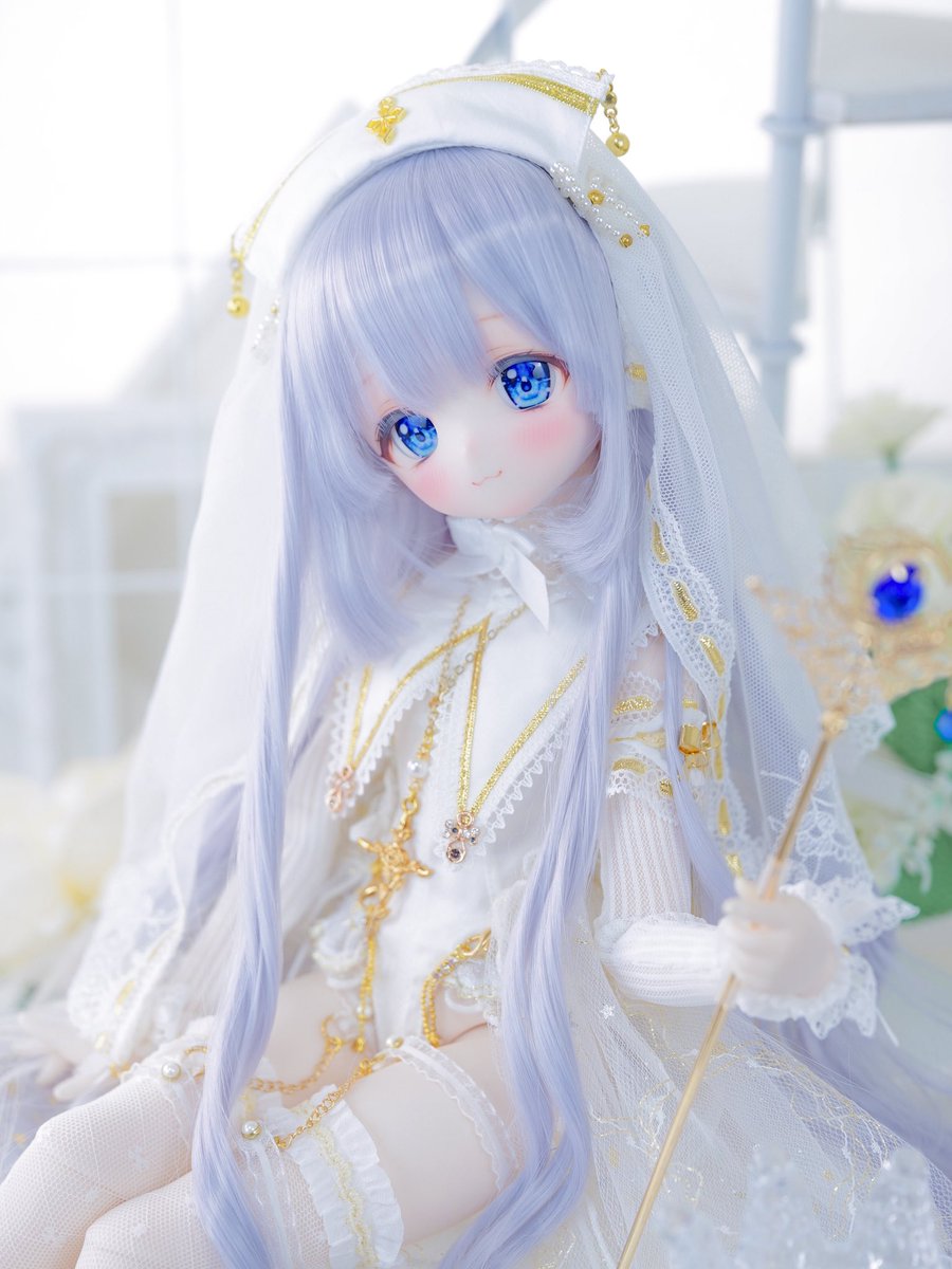 💙🤍 #めろっ娘 #Machi服