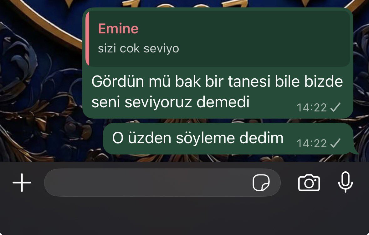 Zaten hiç sevilmemişim. . .