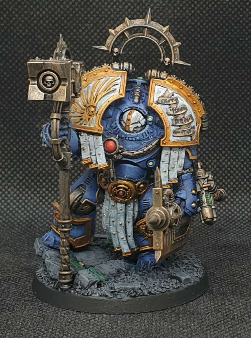 Ragdollcatman's tweet image. I know I don't post much on here but
Here's an #ultramarines #Saturnine #Praetor for my #warhammer40k #Warhammer30k army