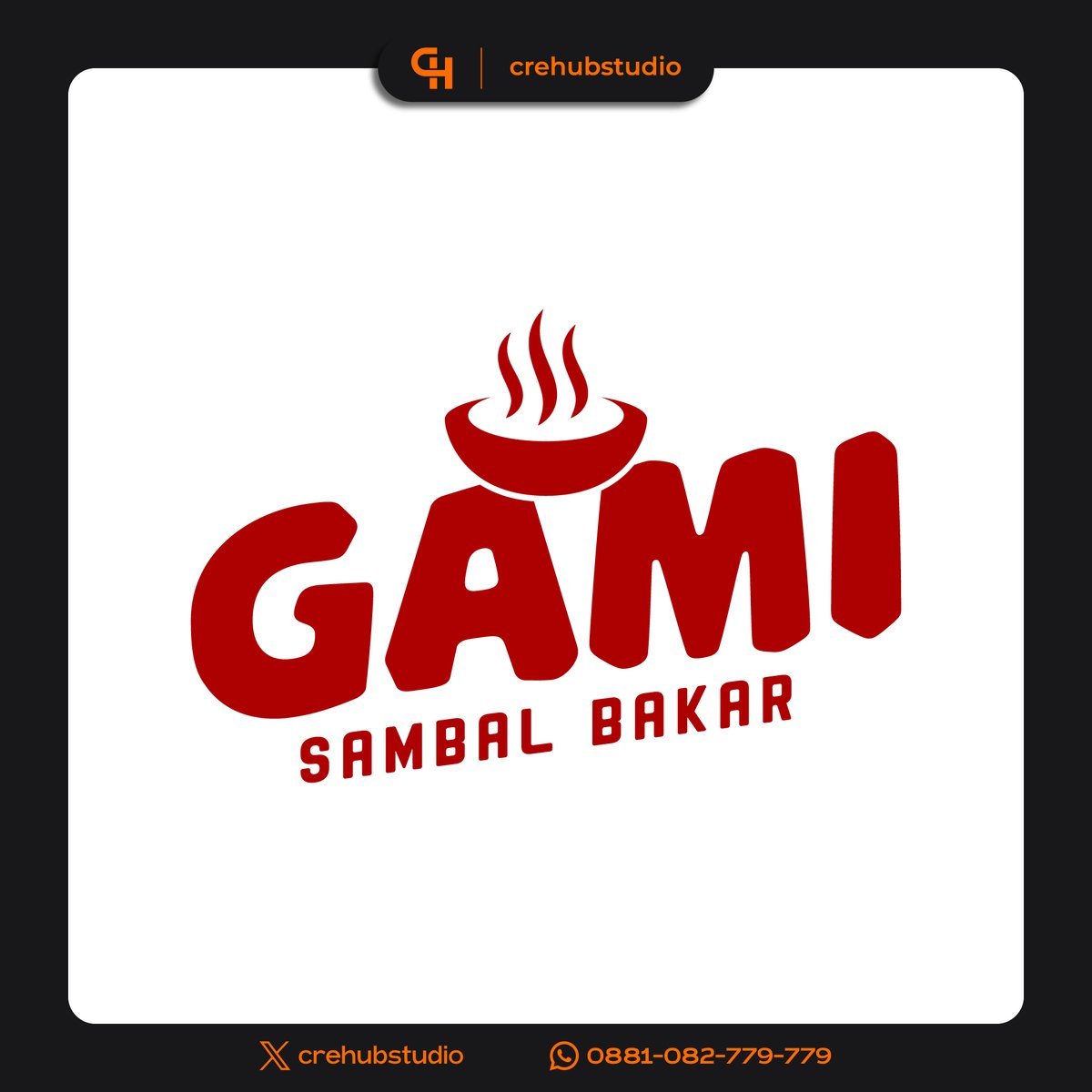 Design Project:
🔸Logo GAMI Sambal Bakar

Open jasa/joki desain berkualitas melayani branding, pembuatan design logo, poster, banner, brosur, flyer, packaging, feeds IG, story IG, baju, jaket, dll.

☎️wa.me/62881082779779
📩DM/Klik link di bio untuk pemesanan

#zonauang